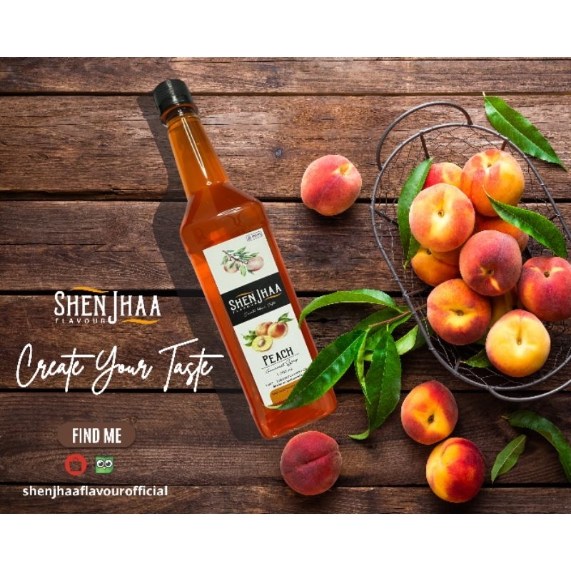 

SHENJHAA Flavour Syrup 1000 ml - PEACH