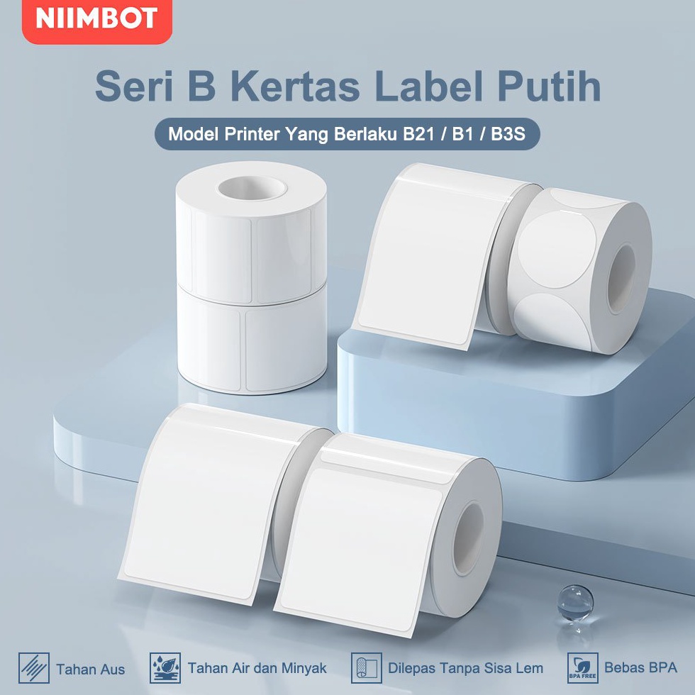 

KODE N68O NIIMBOT B21B1B3S Kertas Stiker Label Termal Putih Lebar Pakaian Harga Komoditas Makanan