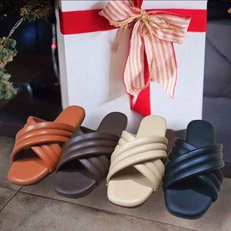SANDAL TEPLEK WANITA TALI SILANG | SANDAL FLAT WANITA TALI SILANG | SANDAL WANITA MURAH