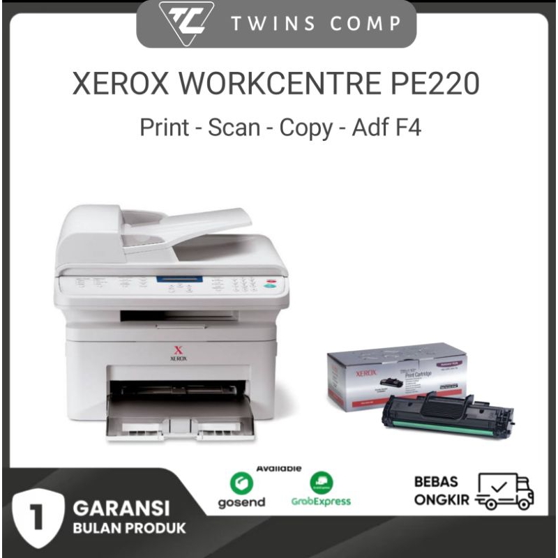 Fuji Xerox WorkCentre PE220 Print, Scan, Copy (F4 adf) Sama Xerox 3200
