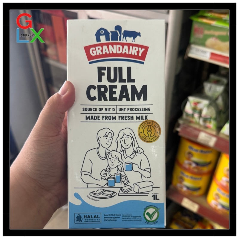

GLX SUPPLY | GRANDAIRY SUSU UHT FULL CREAM 1L