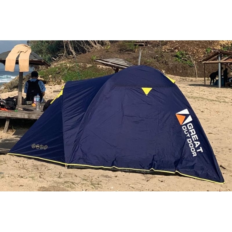 TENDA CAMPING TENDAKI GREAT OUTDOOR JAVA 6, KAPASITAS 6 ORANG