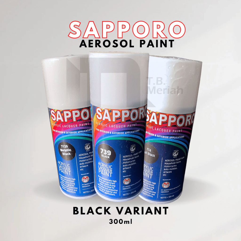 SAPPORO Pilok / Pilox / Pylox / Piloks / Cat Semprot Warna Hitam