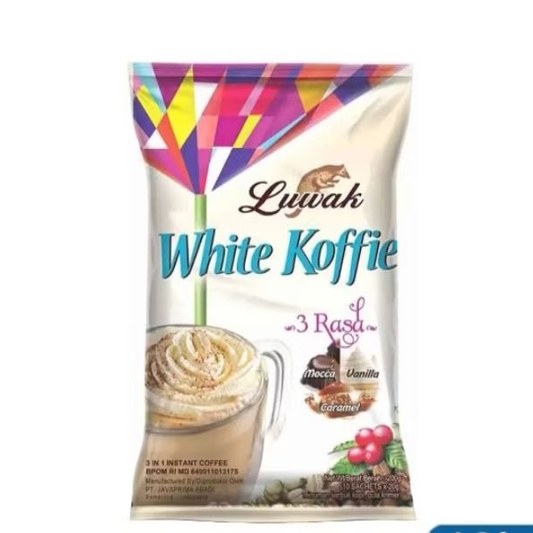 

Luwak white koffie 3rasa isi 10 sachet @20g
