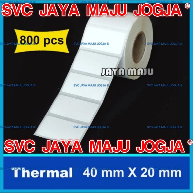 

MURAH 800 PCS/ROLL LABEL THERMAL 40X20 40 X 20 THERMAL TOP COAT - 1 LINE - FACE OUT - ISI 800 PCS || LABEL BARCODE TANPA RIBBON DIRECT THERMAL || 40x20 40 x 20 TOKO ALAT LISTRIK TOKO ELEKTRONIK TOKO BAJU MUSLIM GAMIS HIJAB JILBAB SARUNG