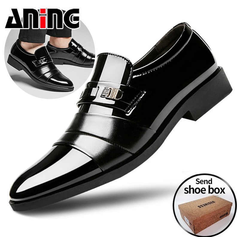 Sepatu Pantofel Pria Pantofel Hitam Pria Sepatu Pantopel Fantofel Kulit Kerja Sepatu pernikahan