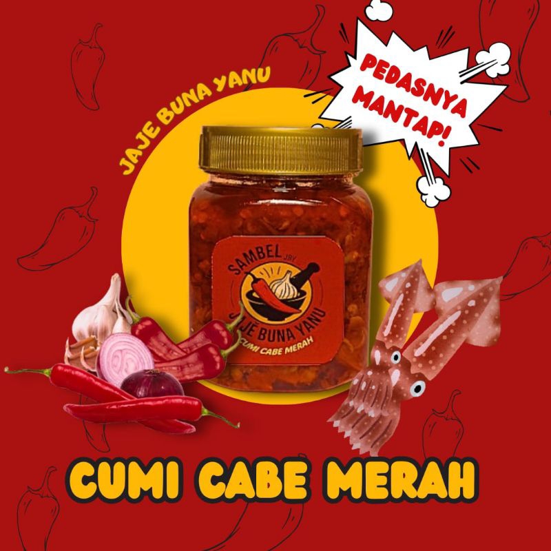 

Sambal Cumi Asin Cabe Merah JBY