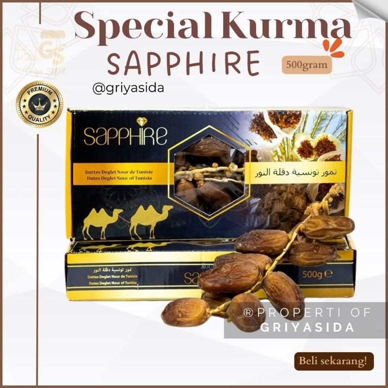 

Kurma Sapphire 500gr saphire kurma tunisia premium Bukan Palmfrutt Kwalitas PREMIUM Harga Grosir