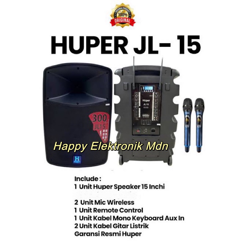 HUPER JL15 HUPER SPEAKER PORTABLE HUPER JL 15 HUPER SPEAKER WIRELESS HUPER SPEAKER CAS HUPER SPEAKER