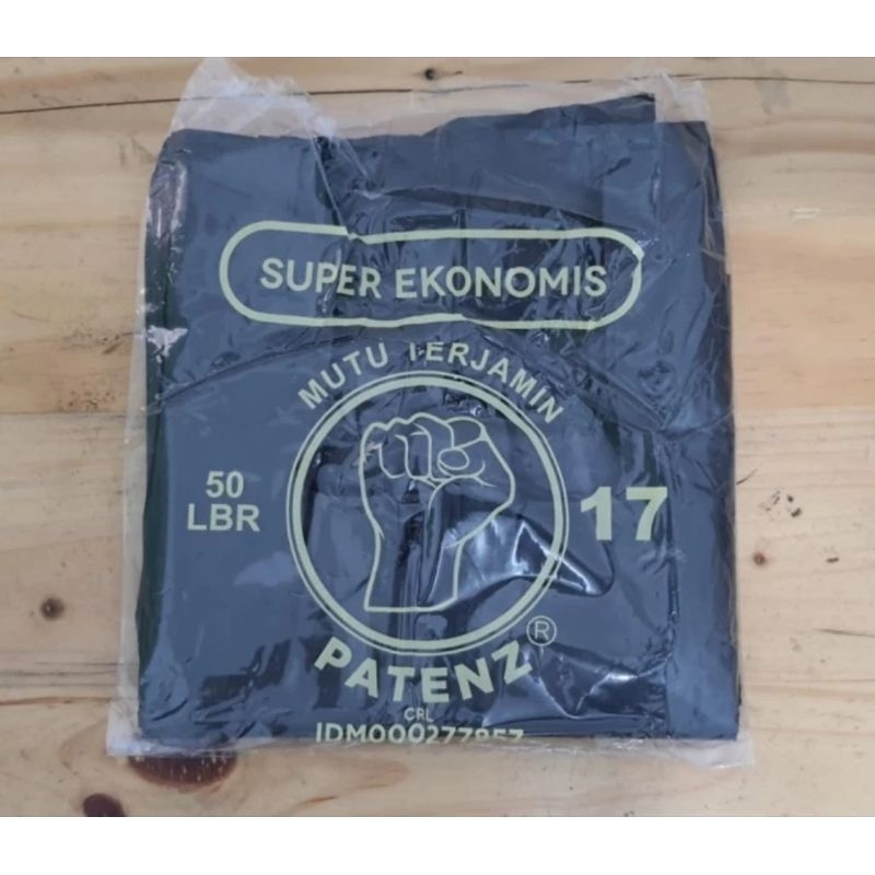 kantong plastik kresek hitam ukuran 17 / kantong plastik kresek kecil