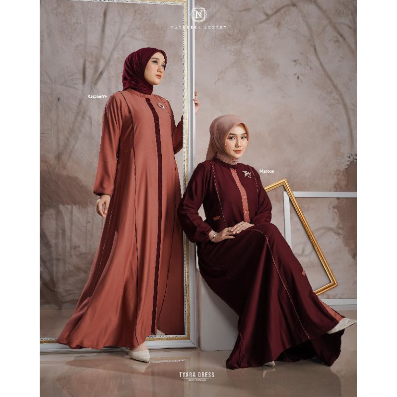 TYARA DRESS BY NADHEERA LUXURY//GAMIS ADEM NYAMAN PREMIUM
