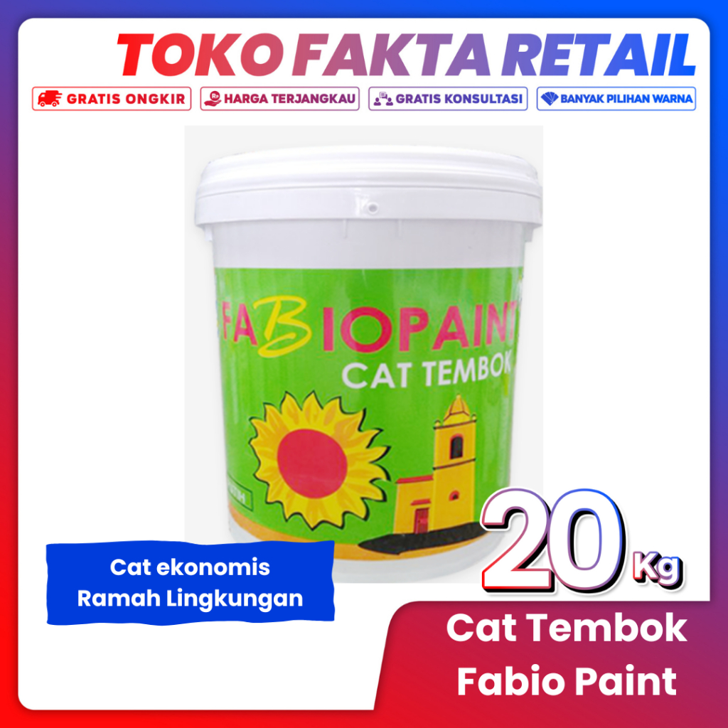 Cat Tembok Interior dan Exterior FABIO PAINT 20 kg