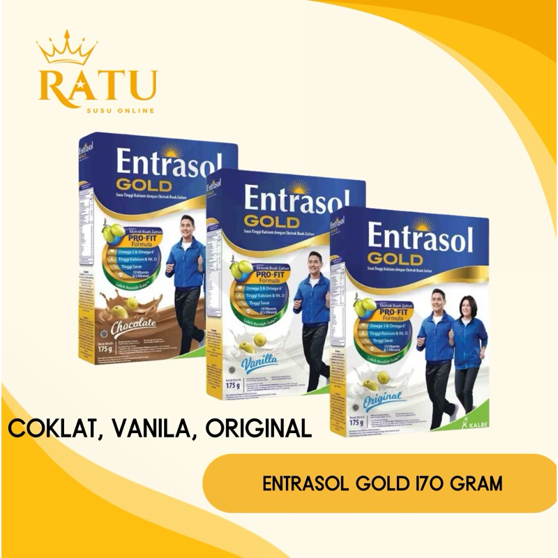 

ENTRASOL GOLD 170 gram - Nutrisi Tinggi Kalsium + Ekstrak Buah Zaitun