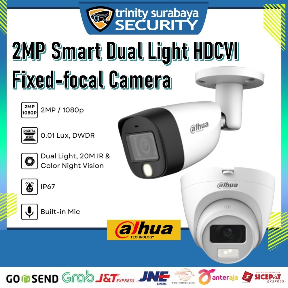 DAHUA HDCVI 2mp Fullcolor + Built-in Mic