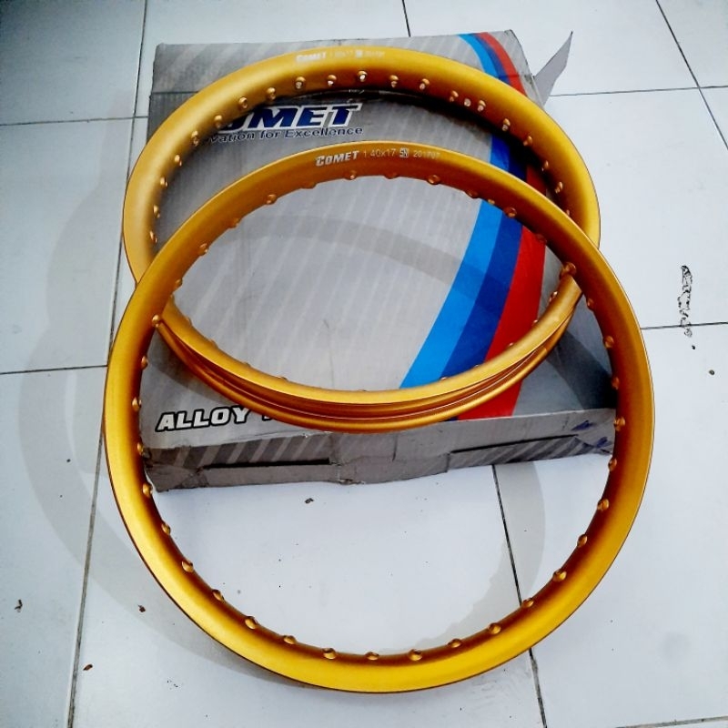 Velg U Shape Cometh 140 dan 160 Ring 17 Velg Gold Setengah Lingkaran by Comet