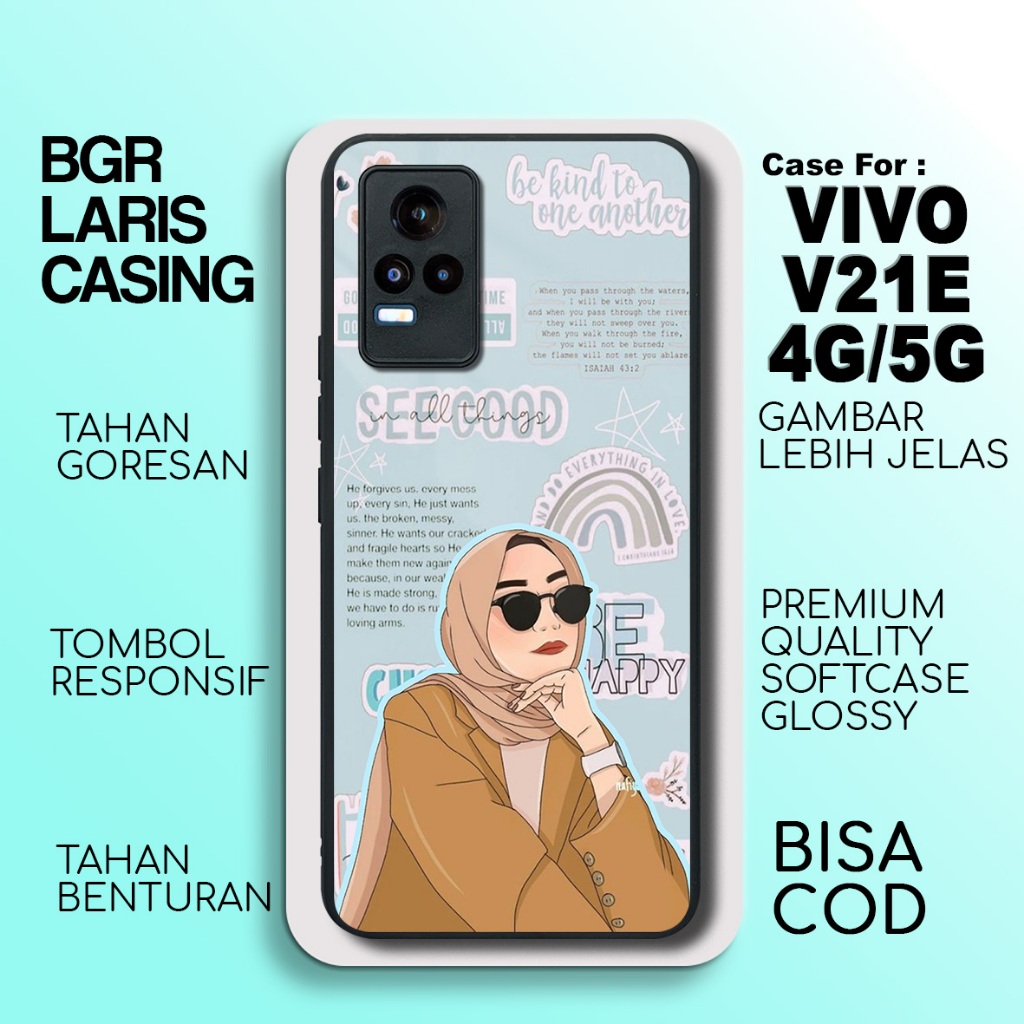 Case Vivo V21E 4G Terbaru Hijab Casing Vivo V21E 5G Termurah Hardcase Softcase Glossy Terlaris