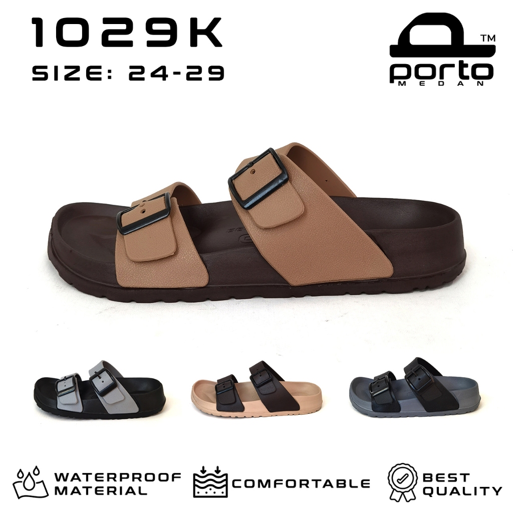 Porto 1029K Sandal Selop Anak Kids Karet Nyaman dan Anti Slip