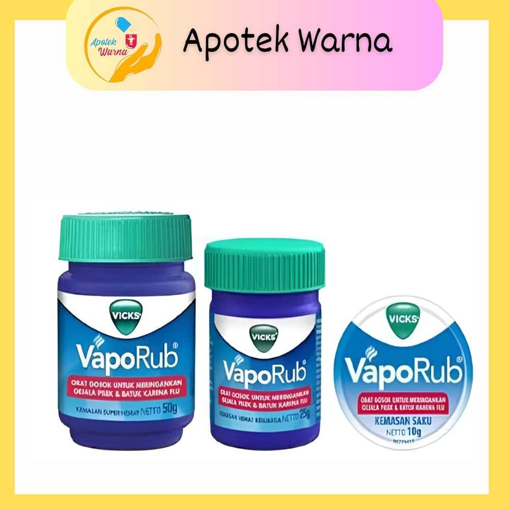 VICKS VAPORUB 10 gr | VICKS VAPORUB 25 gr | VICKS VAPORUB 50 gr | VICKS INHALER 0,5 ml