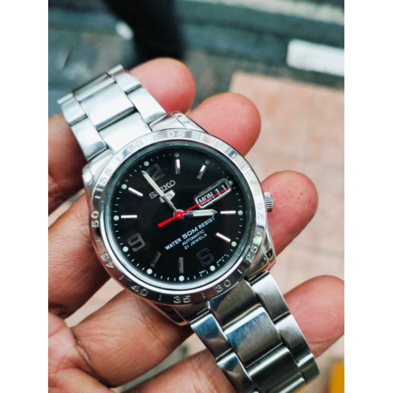 jual jam tangan Seiko 5 metic bekas