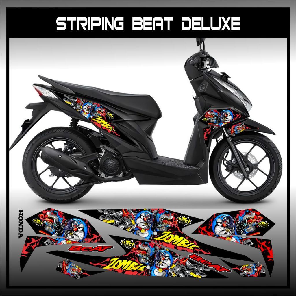Stiker Striping Beat Deluxe - Street New 2021 2022 2023 2024 CBS ISS Motor Honda Variasi List Simple