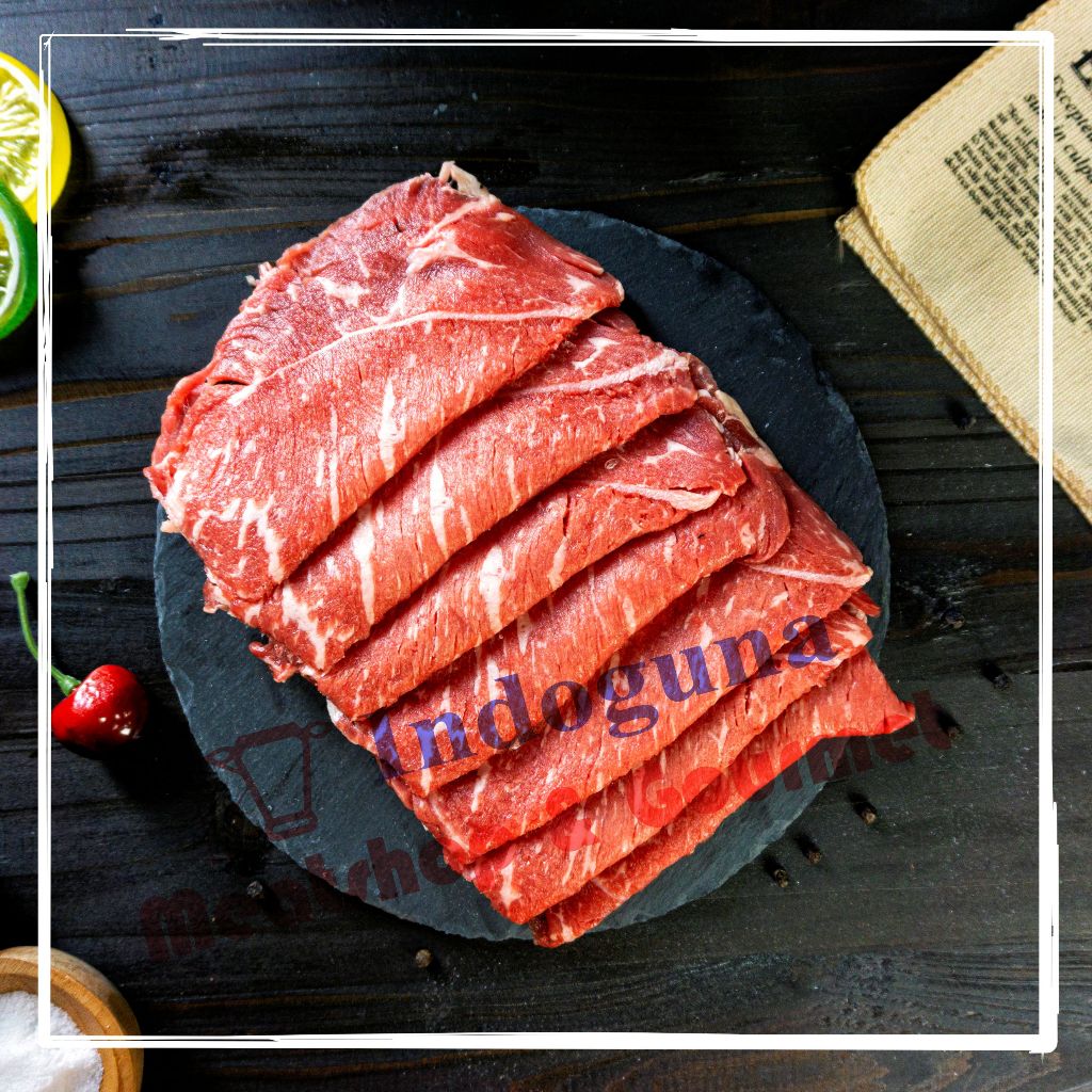 

Aussie Australian Wagyu Beef Knuckle Mb.9 Sliced Shabu