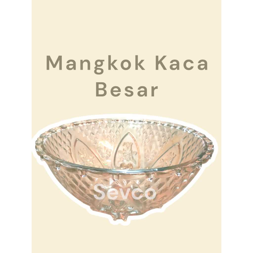 Mangkok Kaca Bening Besar RB 2600 KIG 134110/ Mangkok Sup Mangkok Buah Kaca
