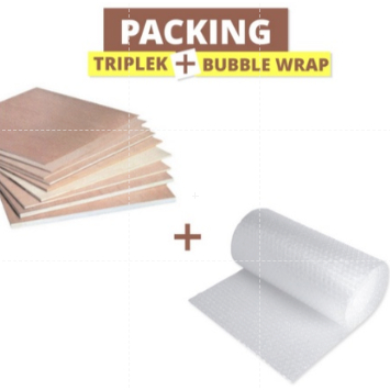 

Ekstra Packing Triplek + Bubble (HANYA UNTUK TAMBAHAN KEAMANAN)