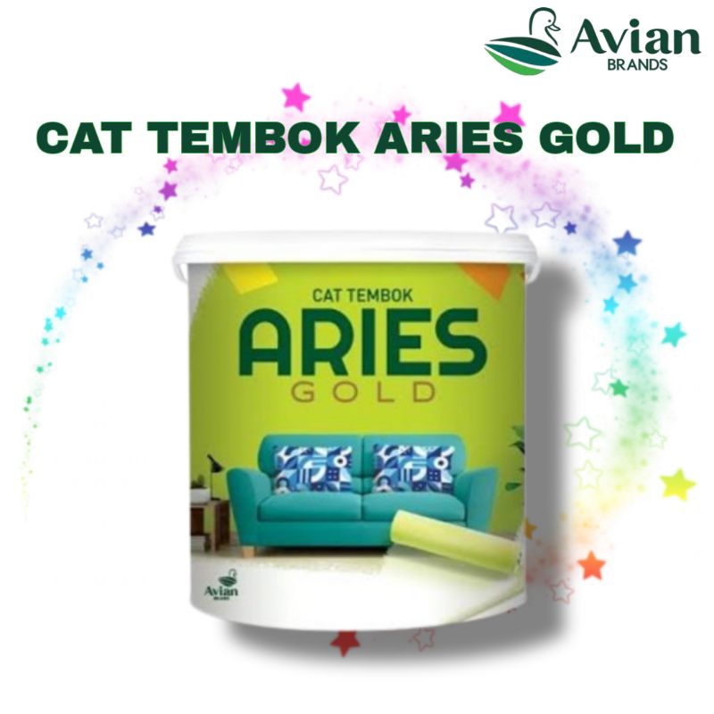 Cat Avian Aries Gold Emulsion Super White 5kg / cat tembok aries gold sw 5kg
