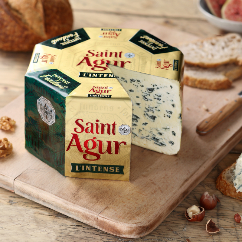 

France Blue Cheese Saint Agur L`intense Keju Biru Prancis St Agur Imported