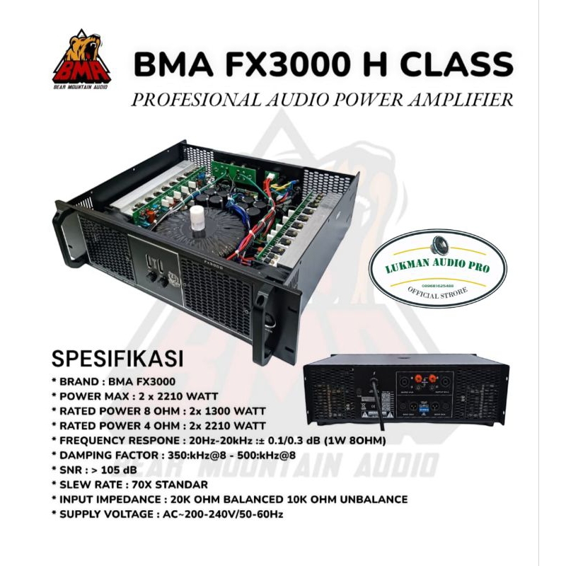 Power amplifier BMA FX3000 Original