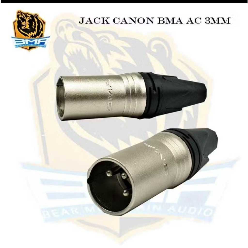 Jack Canon XLR BMA AC 3MM / Jek Jeck Jec Cannon MALE/COWOK 3 pin BMA AC3MM