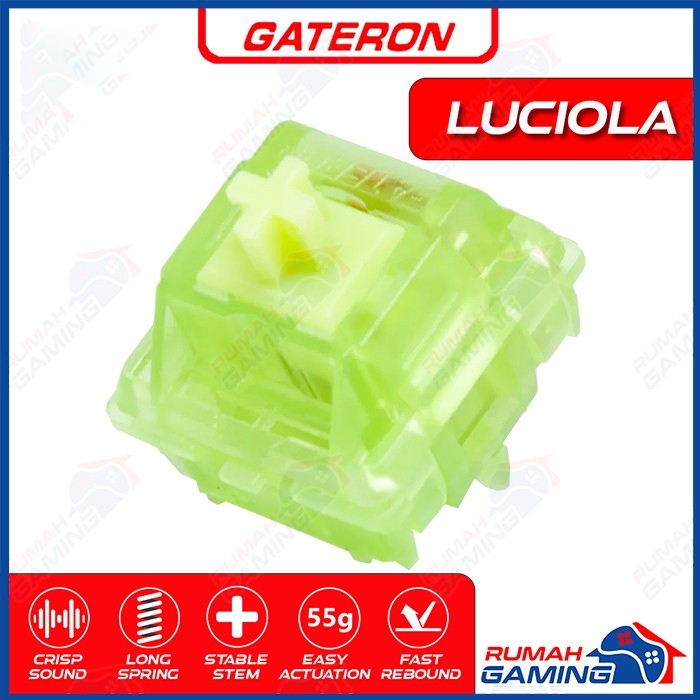 GATERON - Luciola - 5 Pin - 55g - Pcb Mount - Lube - Switch