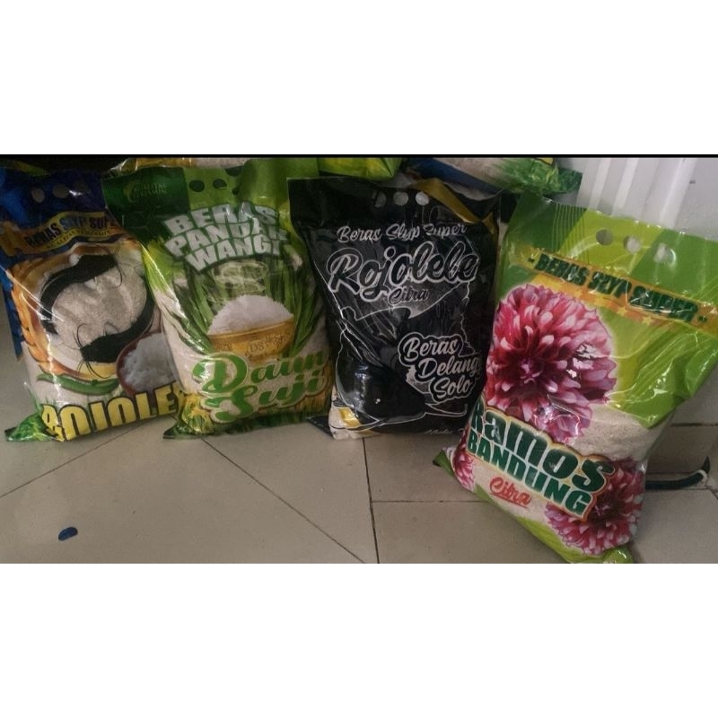 

Beras Premium 5 kg Rojo Lele, Pandan Wangi, Ramos