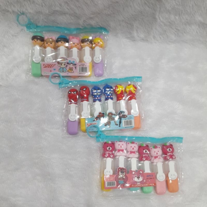 

STABILO KARAKTER HIGHLIHTER MINI / MOTIF LUCU ISI 6 PCS