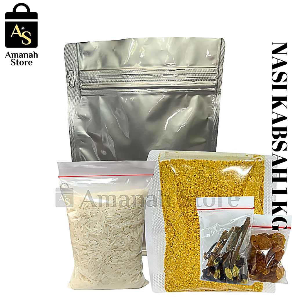 

Nasi Kabsah1 Kg Nasi Kabsah Masakan Arab Paket Beras Dan Bumbu 1000 Gram ( 10 - 12 porsi )Murah