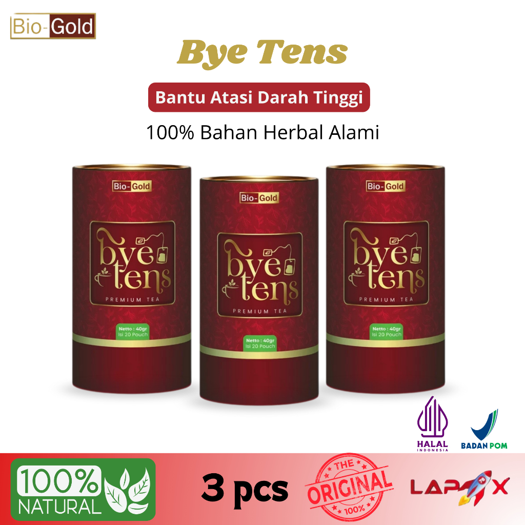 

Teh Herbal Bye Tens Bio Gold | Teh Herbal Alami Untuk Mengatasi Hipertensi Darah Tinggi Bpom