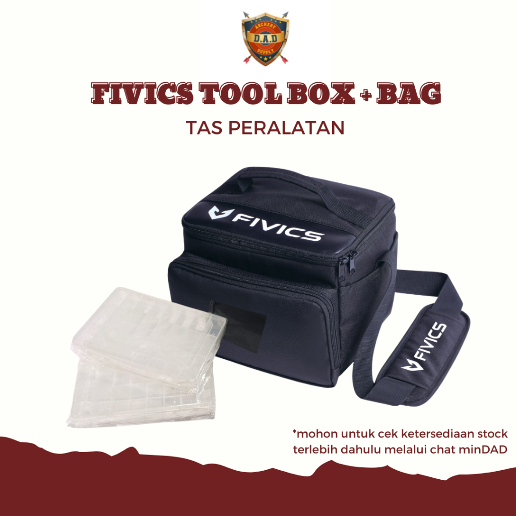 FIVICS TOOL BOX + BAG / TAS TOOLS BOX / TAS PERLENGKAPAN MEMANAH