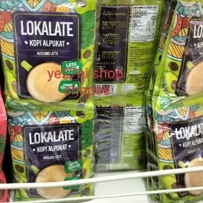 

Lokalate Avocado Latte Kopi Alpukat less sugar 150gr (10s x 15gr)