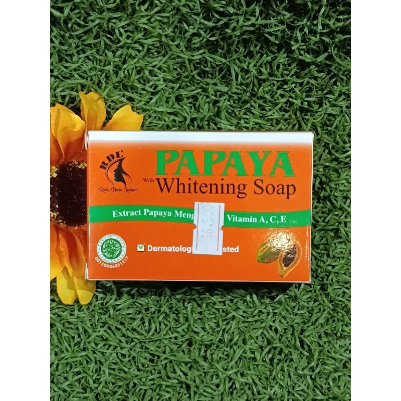 ORIGINAL SABUN PAPAYA WHITENING RDL/Sabun pepaya 135gr