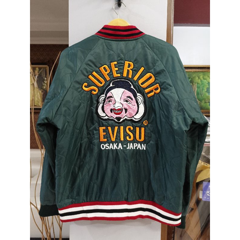 Jaket bomber EVISU osaka japan (size L fit XL)