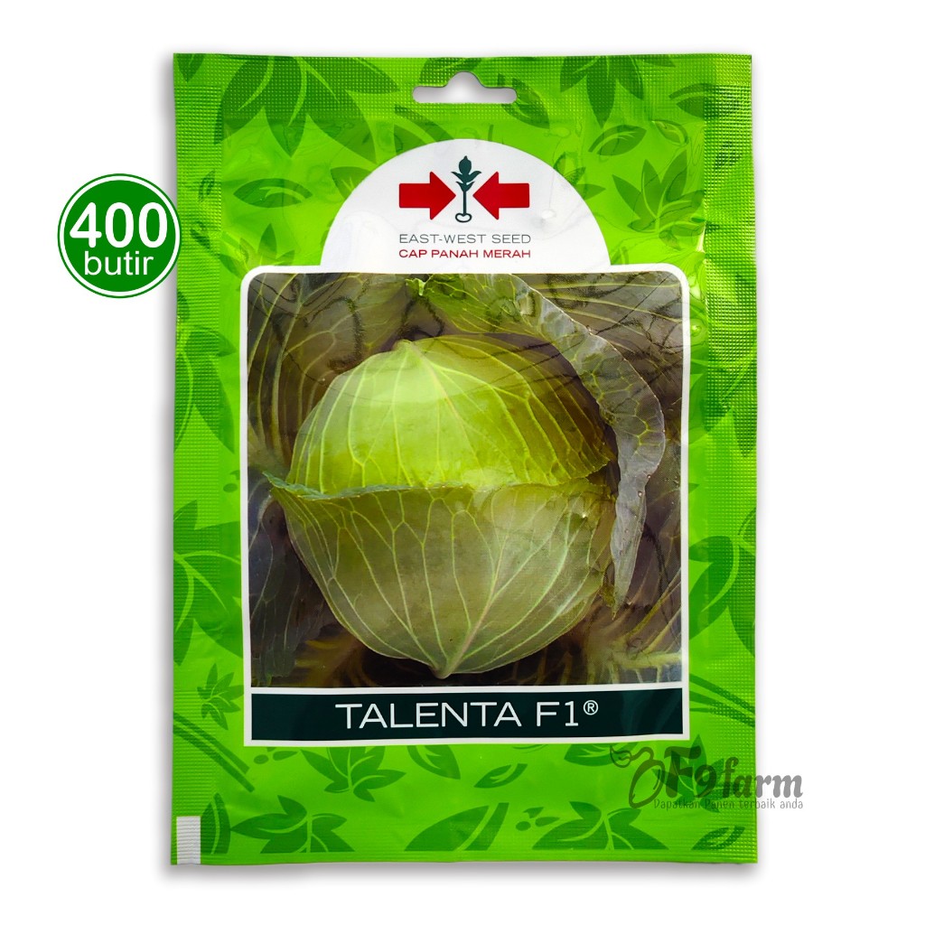 Benih Kubis Talenta F1 Bibit Kol Hijau 400 Butir Cap Panah Merah