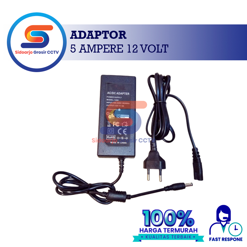 Adaptor 5 Ampere 12 Volt 5A 12V