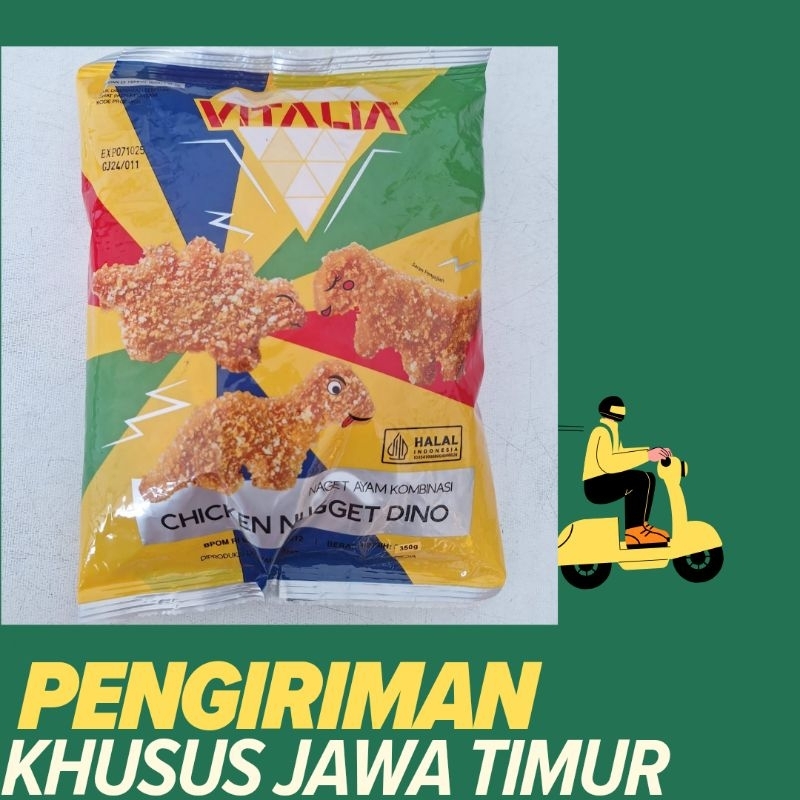 

vitalia naget bentuk dinosaurus 350gram(Pengiriman kami hanya khusus jawa timur)