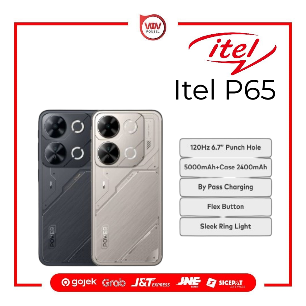Hp Itel P65 Ram 8GB Internal 128GB Garansi Resmi