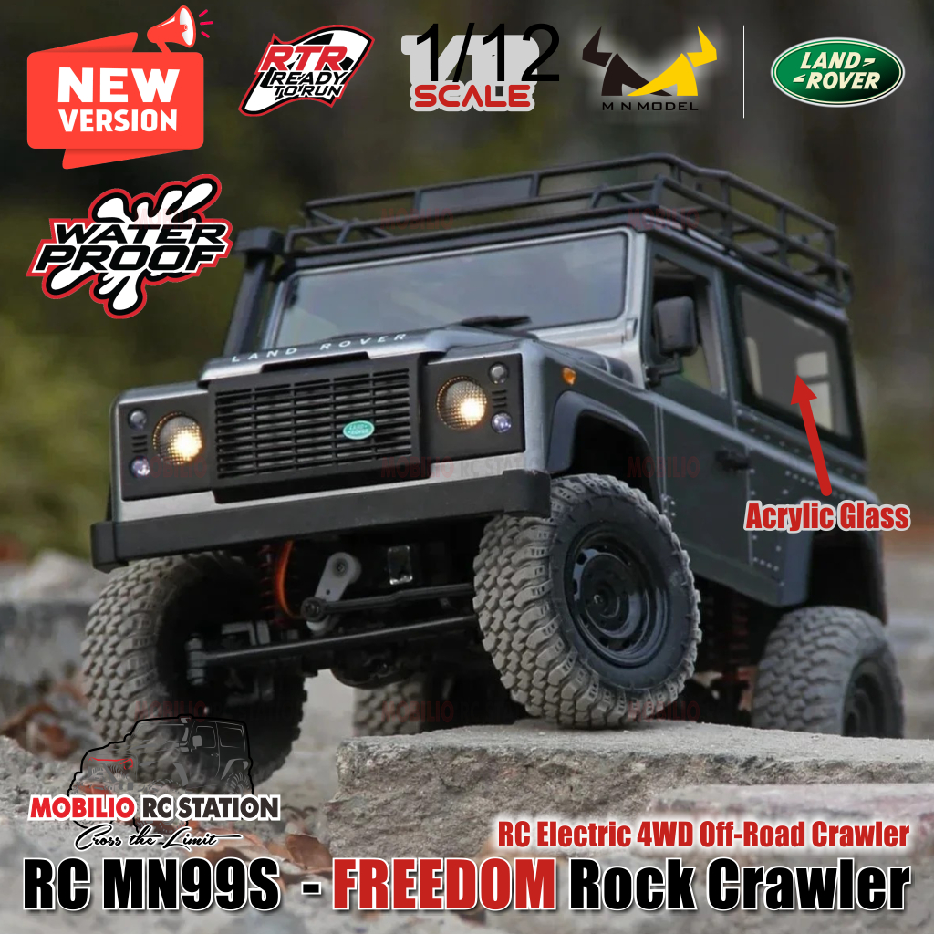 RC MN99s Freedom 1:12 Rock Crawler 4x4 Waterproof Full Propo Realistic