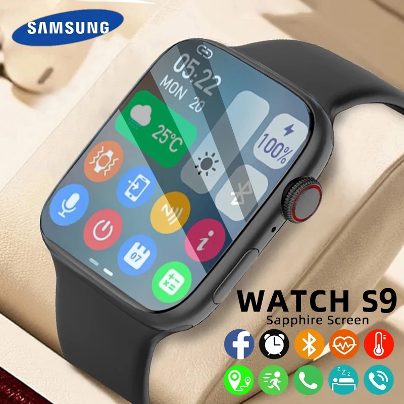 [100% ORI✅COD]samsung watch 9 max smart watch series hd touch screen bluetooth call custom wallpaper