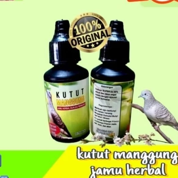 1 botol kutut manggung jamu burung perkutut suara super koong larasati perkutut