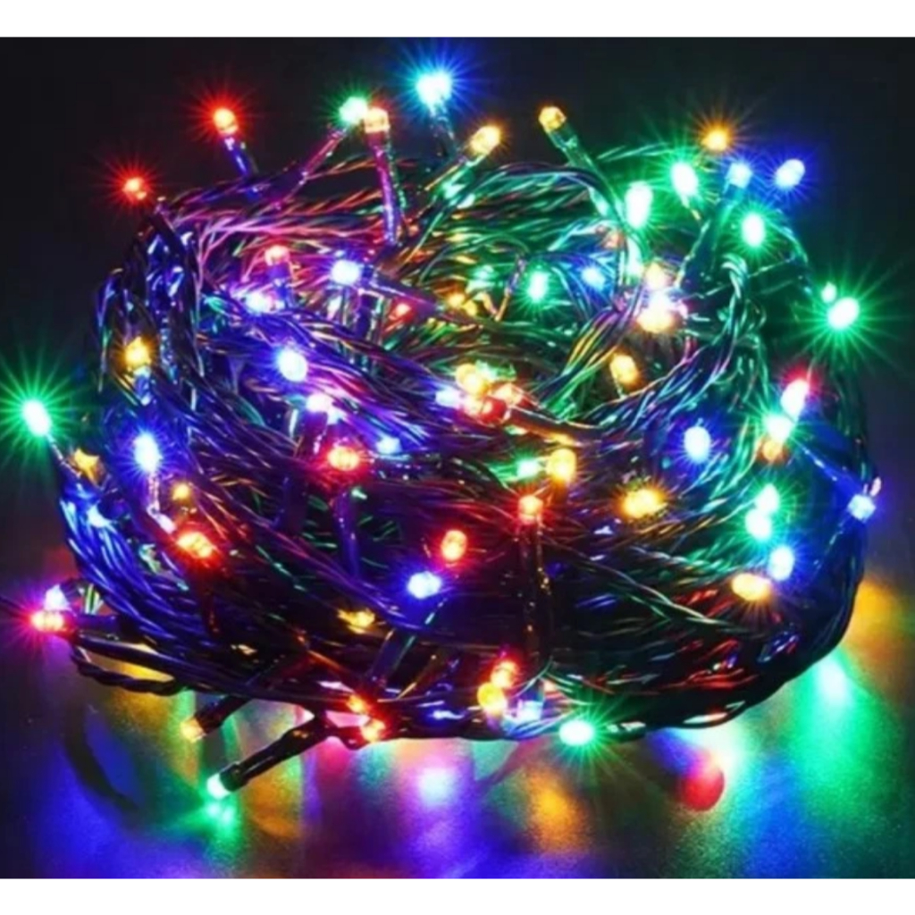 Pioline Led Lampu Natal 10m warna Warni / Led Tumbler / Led Hias/ Led Natal