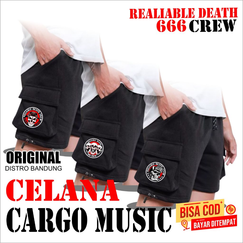 CELANA BOARDSHOT KARGO RELIABLE DEATH 666 METAL  ORIGINAL 120% - CELANA BOARSHOT TENGGKORAK FLECCE C
