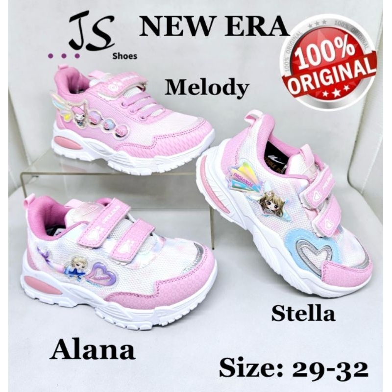 NEW ERA ALANA MELODY STELLA - SEPATU SNEAKERS SEPATU SEKOLAH ANAK CEWEK MERK NEW ERA ORIGINAL